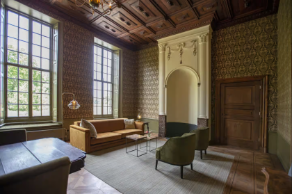 Overnachten in kamer Clara in Kasteel Hackfort, Keuken van Hackfort in Vorden